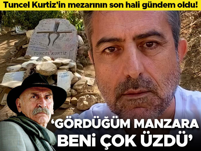 Tuncel Kurtiz'in mezarının son hali tepki çekti: Vasiyeti hatırlatıldı