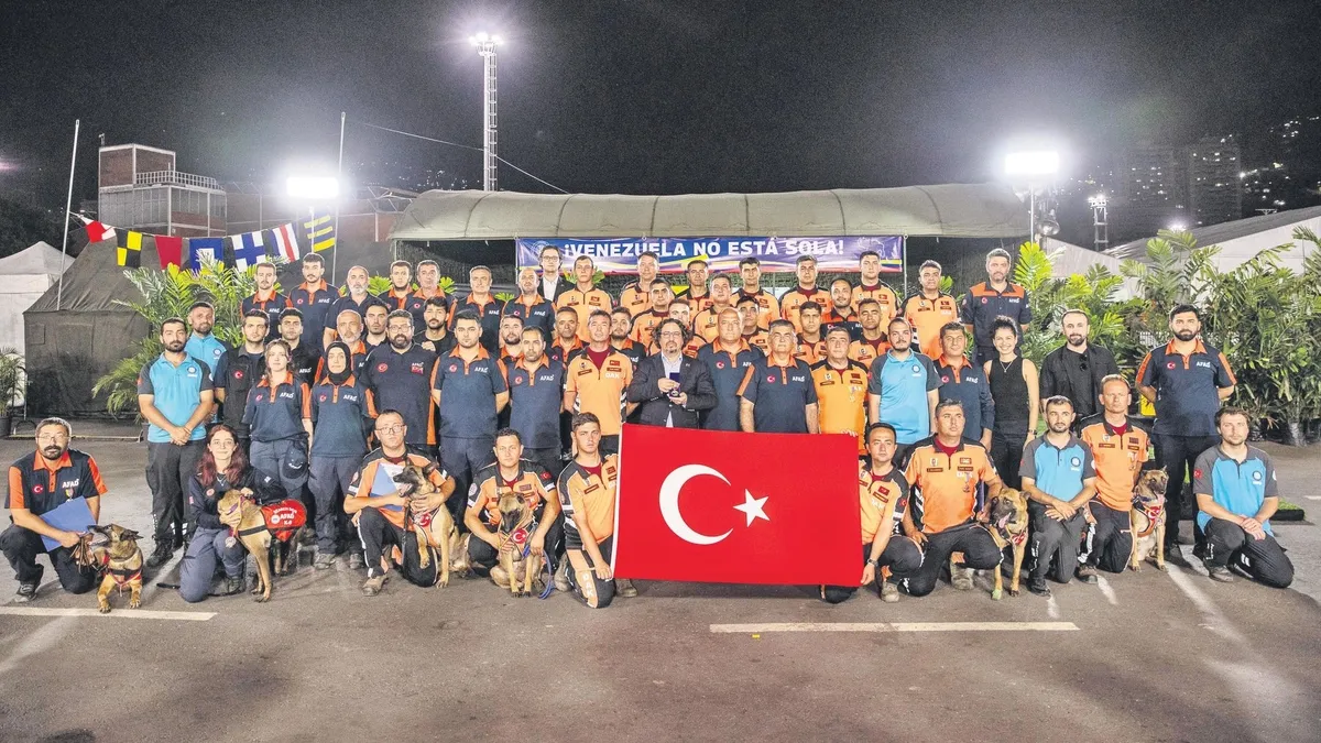 Türk arama kurtarma ekibine Venezuela Kahramanlık Nişanı