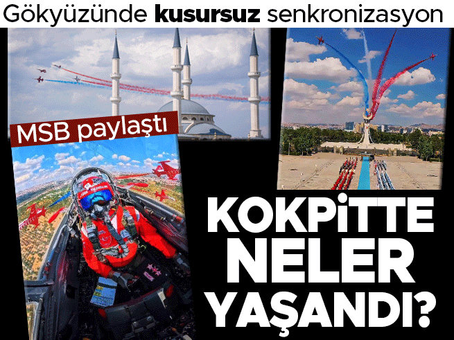Türk Yıldızları’nın Trump’a selam uçuşunun kokpit görüntüleri yayınlandı