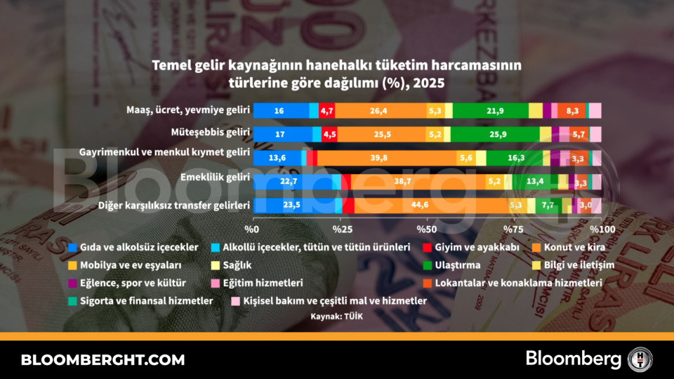 Türkiye'de hanehalkı tüketim harcamaları: Gıda ve konut öne çıkıyor