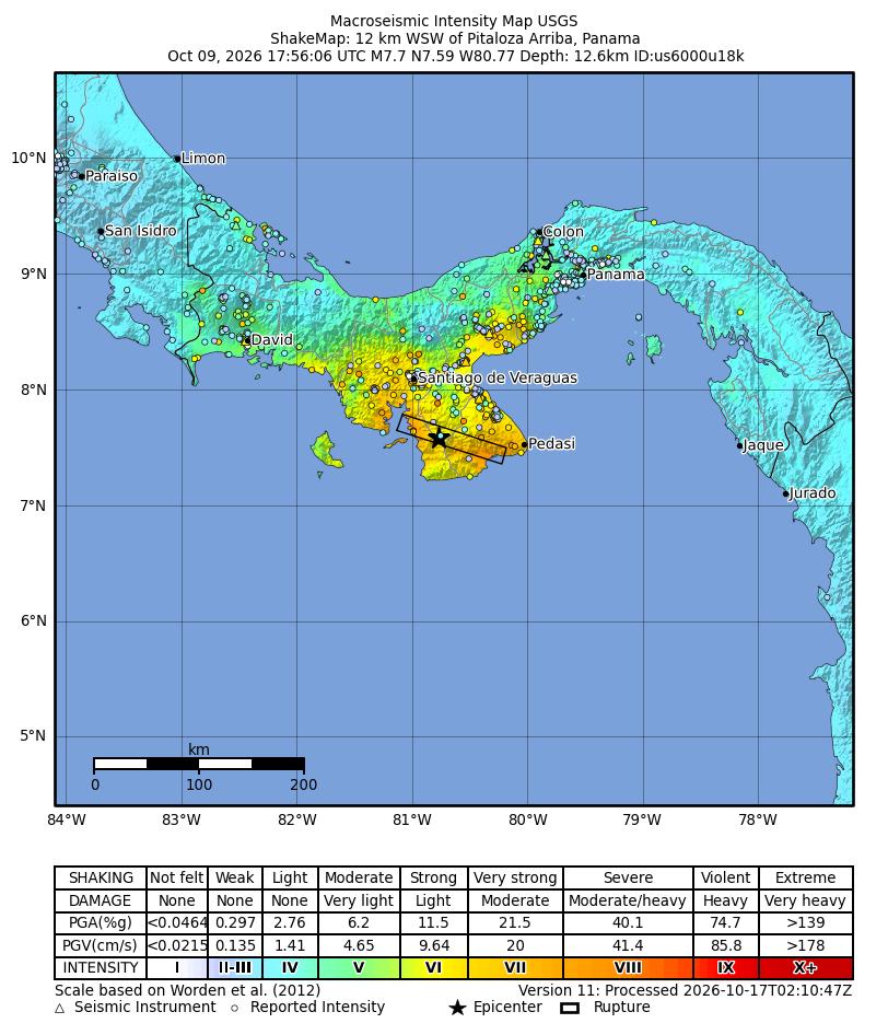 Türkiye'den Panama Depremi İçin Taziye Mesajı