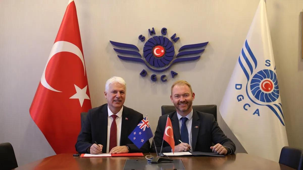 Türkiye ve Yeni Zelanda'dan havacılıkta stratejik iş birliği