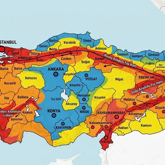 Türkiye'de Deprem Riski En Az ve En Fazla Olan İller Hangileri? Güncel Harita