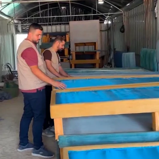 Türkiye'den Gazze'ye Medikal Yatak Yardımı Ulaştı