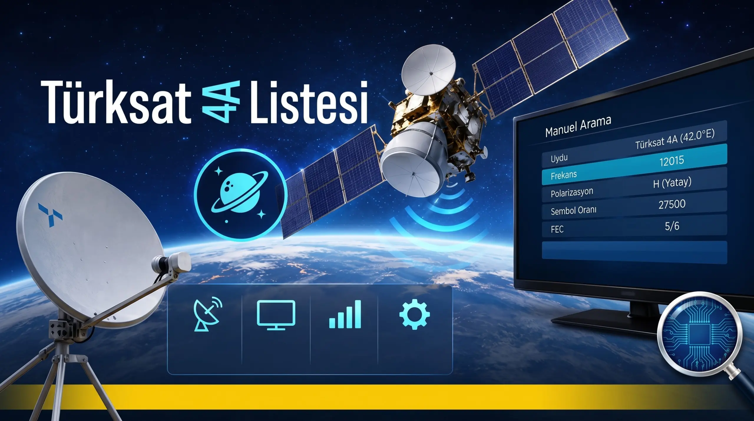 Türksat Frekans Listesi 2026 Güncellendi: Tüm Kanallar ve Yeni Parametreler
