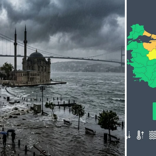 Turuncu alarm 10 ilde: 26 il için sarı kod uyarısı