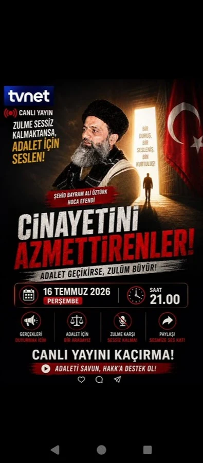 TVNET'ten şehit Bayram Ali Öztürk için özel yayın