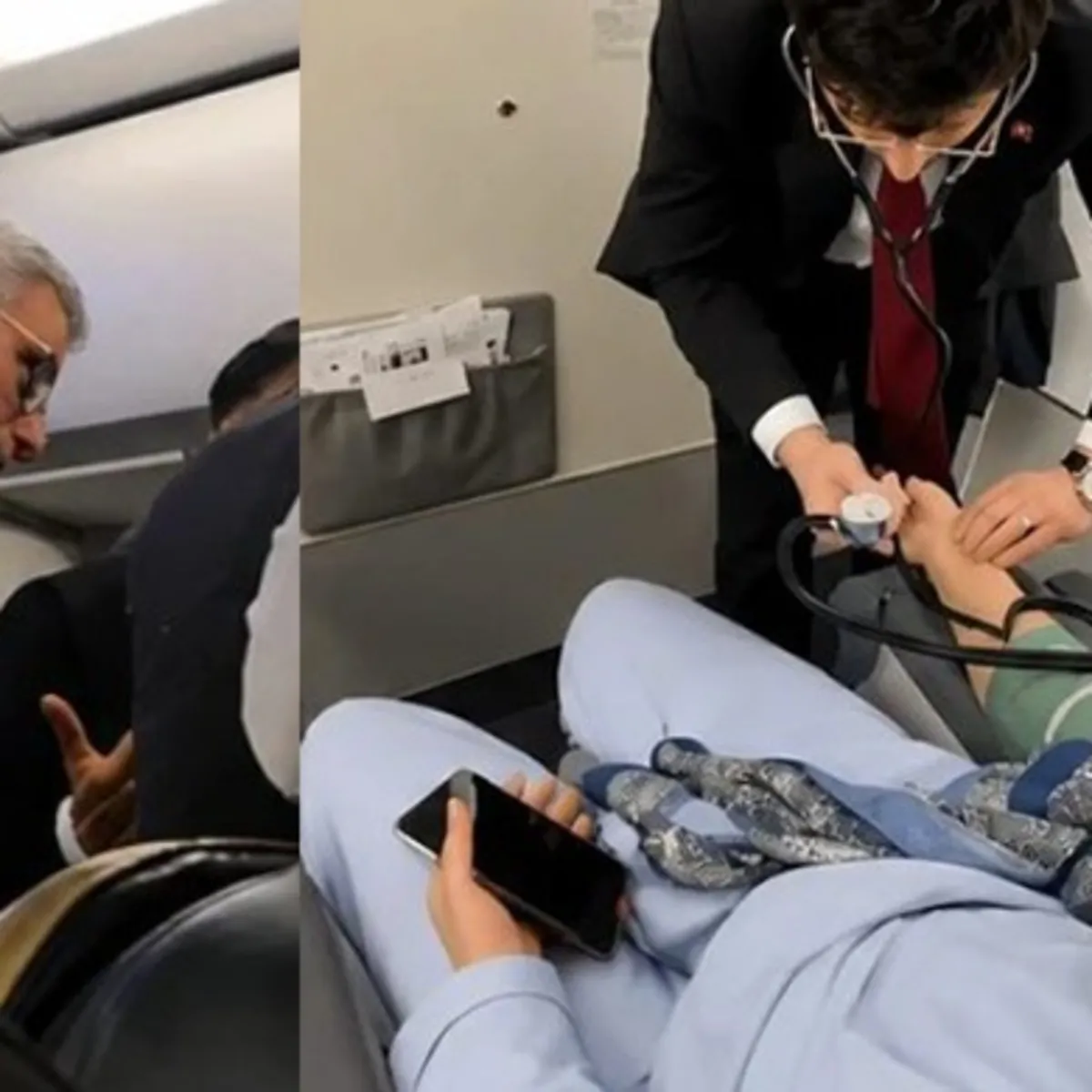 Uçakta Fenalaşan Yolcuya Sağlık Bakanı Anında Müdahale Etti
