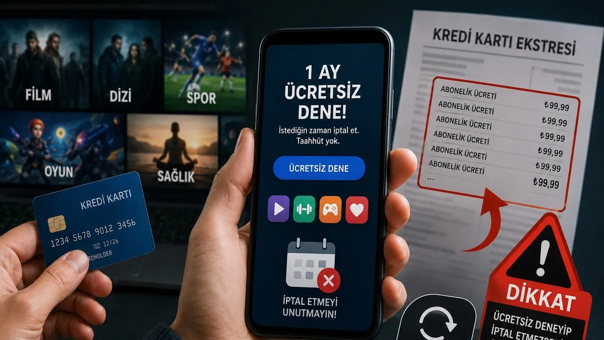 Ücretsiz Deneme Tuzağına Dikkat: Karttan İzinsiz Çekilen Paraları Geri Alma Yöntemi