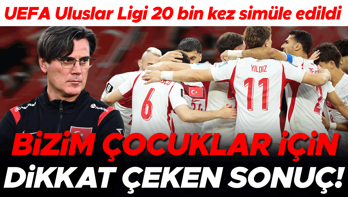 UEFA Uluslar Ligi simülasyonu: A Milli Takım için sonuçlar