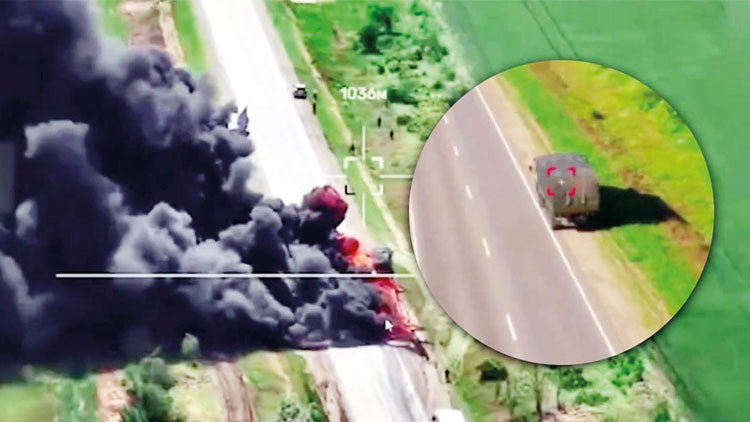 Ukrayna lojistik hattını felç etti: Rusya'nın yolu var drondan geçemiyor