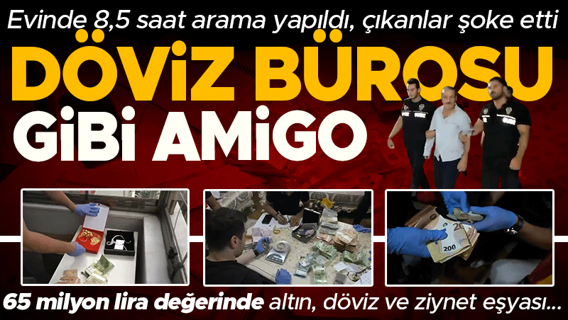 UltraAslan lideri Sebahattin Şirin'in evinde 65 milyon lira değerinde altın ve döviz bulundu