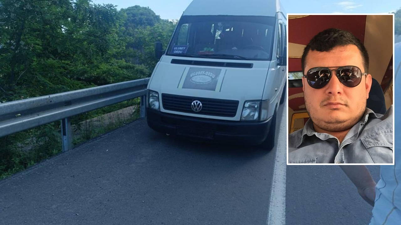 Ulubey'de dolmuş şoförü direksiyon başında kalp krizi geçirdi, hayatını kaybetti