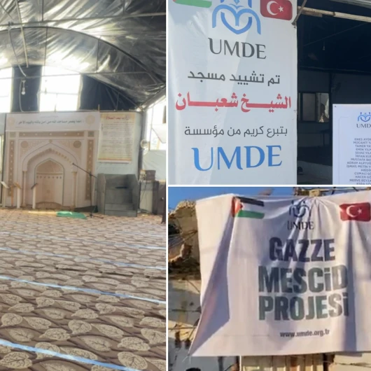 UMDE Derneği Gazze'de Mescit İnşasını Tamamladı