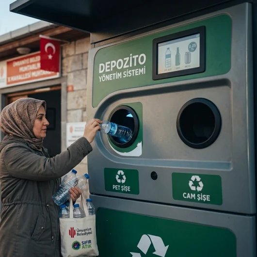 Ümraniye'de geri dönüşümde yeni dönem: Muhtarlıklar depozito iade noktası oldu