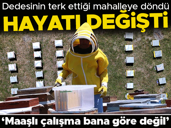 Dedesinin terk ettiği köye dönen üniversiteli arıcı oldu