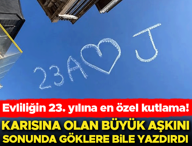 Ünlü oyuncu 23. evlilik yıldönümünde eşine jest yaptı