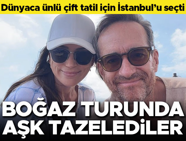 Ünlü Oyuncu Çift İstanbul'da Boğaz Turunda Aşk Pozları