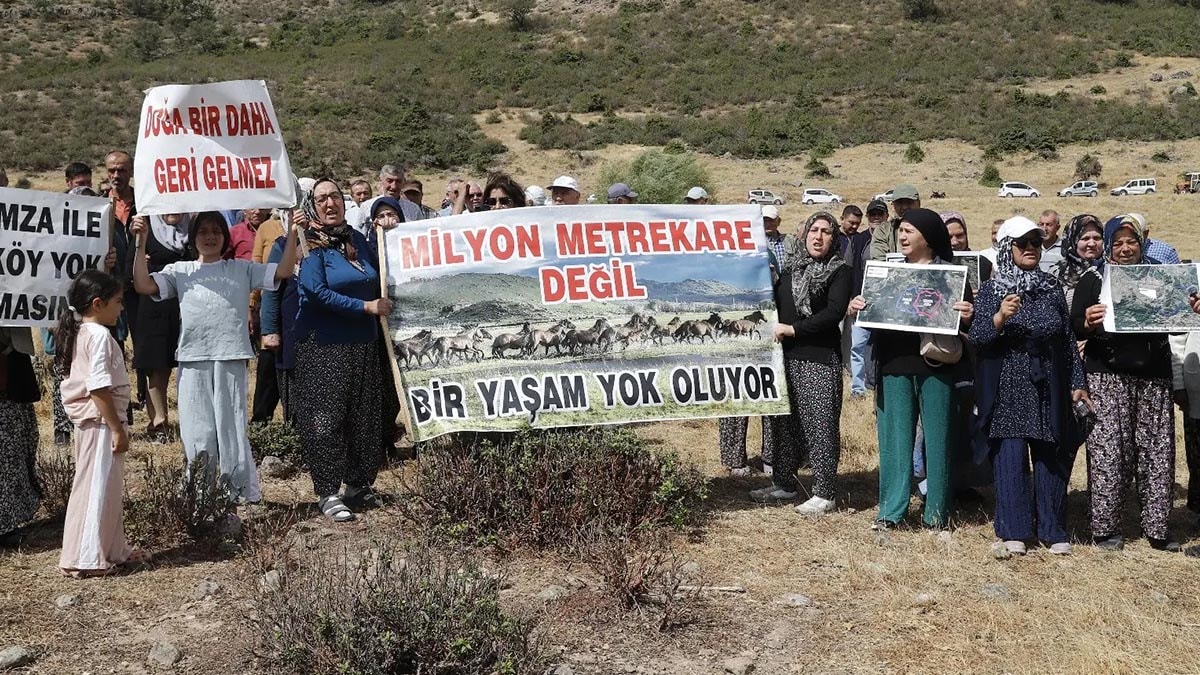 Uşak'ta 6 köy Murat Dağı'ndaki maden çalışmalarına karşı birleşti