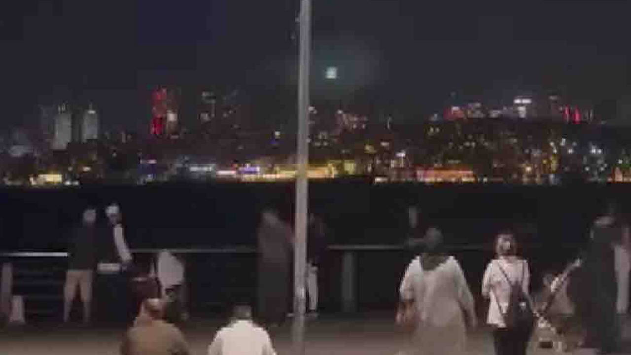 Üsküdar Sahilinde Drone ile İçki Uyarısı