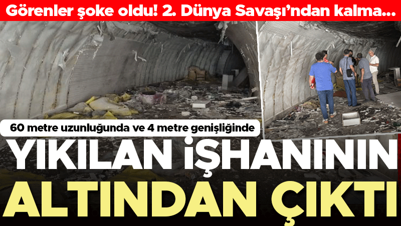 Vakıflar İş Hanı'nın altında 83 yıllık sığınak bulundu