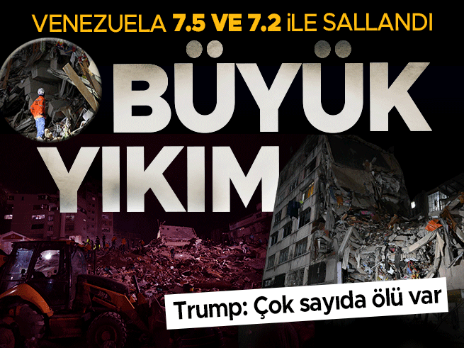 Venezuela'da 7.2 ve 7.5 Büyüklüğünde Peş Peşe Depremler: Trump'tan Açıklama
