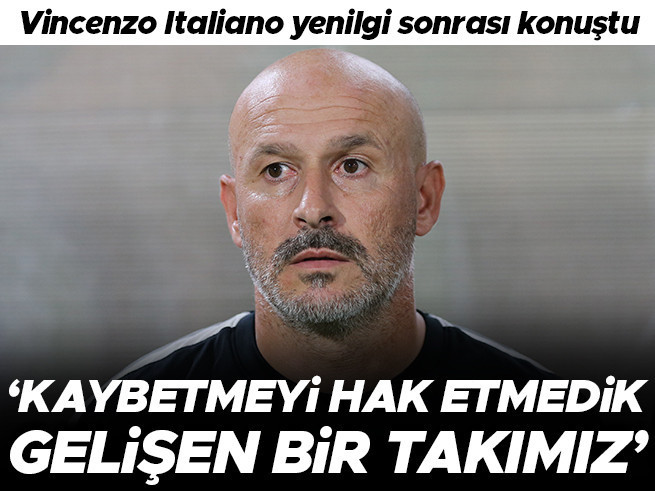 Vincenzo Italiano: 'Kaybetmeyi Hak Etmedik' Beşiktaş'ta İddialı