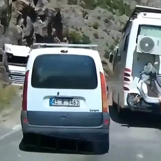 Virajda Hatalı Sollama: TIR ile Kafa Kafaya Çarpışmaya Ramak Kala