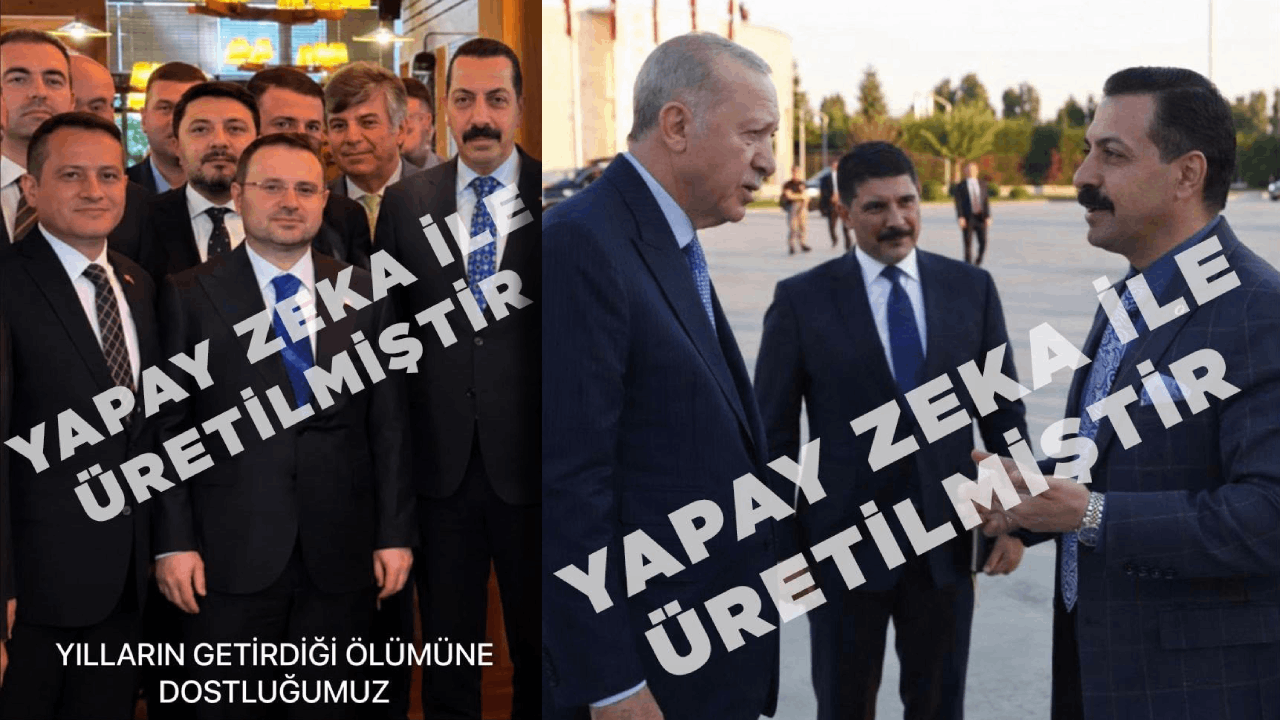 Yapay Zeka Montajı Sosyal Medyada İfşa Oldu: Kullanıcı Kendini Erdoğan ve Gürlek'in Yanına Koydu