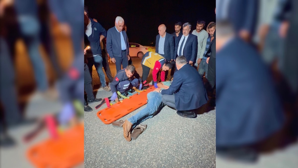 Yaralıya İlk Yardımı Vali ve Milletvekili Yaptı