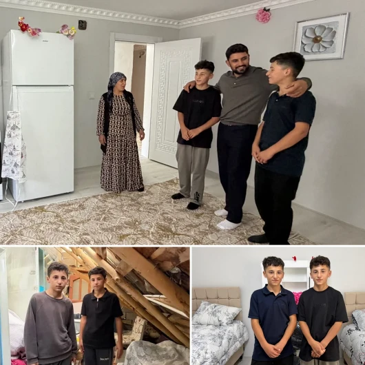 Yarım Evde Ders Çalışan İkizler Fen Lisesini Kazandı, Yeni Evlerine Kavuştu