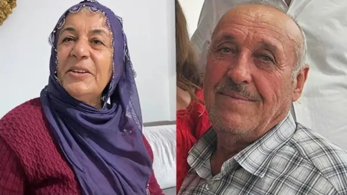 Yaşlı çift alevler arasında can verdi