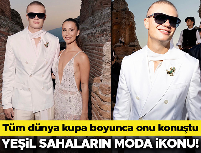 Yeşil sahaların moda ikonu yıldızı tatilde