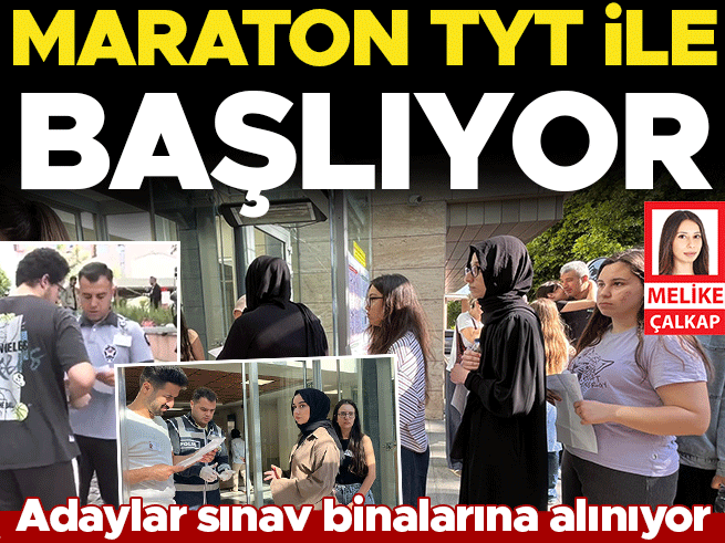 YKS TYT başladı: 2.4 milyon aday ter döküyor