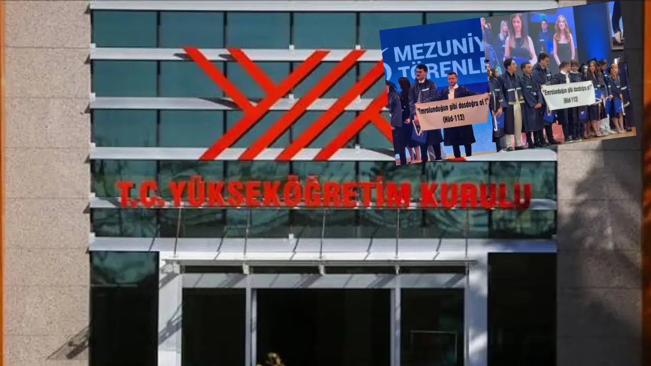 YÖK, Yeditepe Üniversitesi'ndeki ayet pankartı engeline soruşturma başlattı