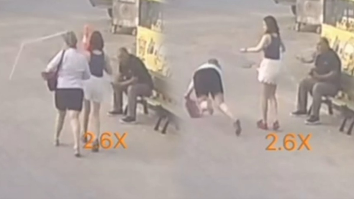 Yolda yürürken kafasına sineklik düştü