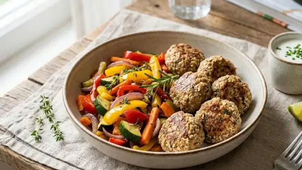 Klasik Lezzete Fit Dokunuş: Yulaf Kepekli Yağsız Köfte ve Sebze Sote
