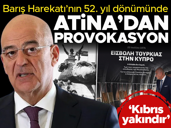 Yunanistan Savunma Bakanı'ndan Kıbrıs Barış Harekatı'nın 52. Yılında Provokasyon