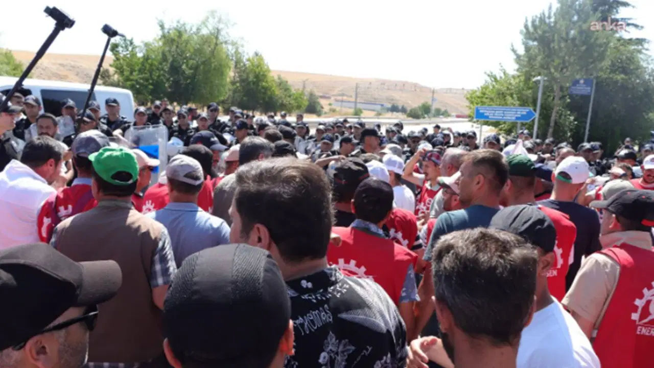 Yunus Emre Santrali'nde 3 aylık maaş krizi: Ankara yürüyüşüne polis müdahalesi, çok sayıda gözaltı