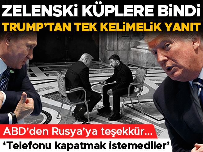 Zelenski'den ABD-Rusya anlaşmasına sert tepki: Trump'tan tek kelimelik yanıt