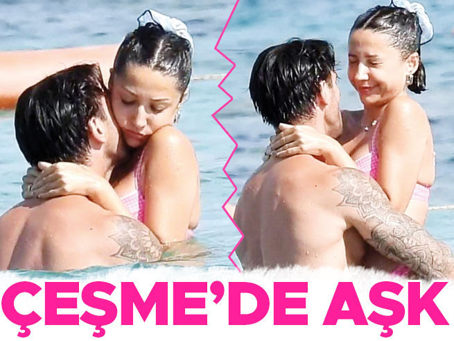 Zeynep Bastık ve Serkay Tütüncü'den Çeşme'de Romantik Tatil